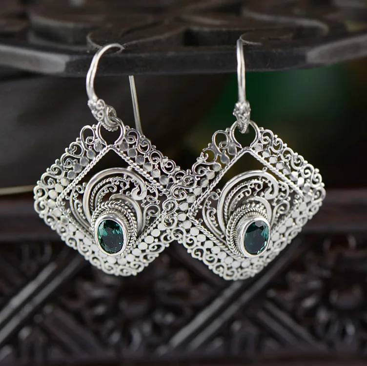 2018 Time-limited Promotion Brinco 925 Jewelry Baroque Fashion Women's Crystal Stone Earrings Exquisite Craft Palace Retro
2018 Time-limited Promotion Brinco 925 Jewelry Baroque Fashion Women's Crystal Stone Earrings Exquisite Craft Palace Retro