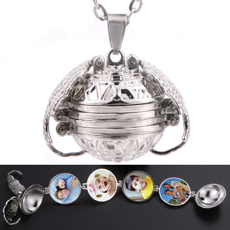 High Quality Magic Photo Pendant Memory Floating Locket Necklace Angel Wings Creative Gifts Box Fashion Album Box Necklaces
High Quality Magic Photo Pendant Memory Floating Locket Necklace Angel Wings Creative Gifts Box Fashion Album Box Necklaces