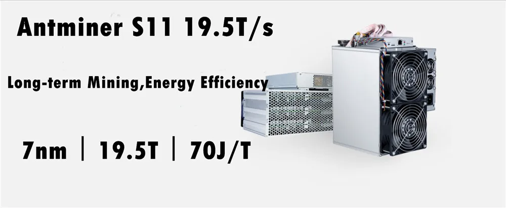 Новейший Asic BTC BCH SHA 256 Miner AntMiner S11 19 5 T с PSU Биткоин Шахтер лучше чем S9 S9i S9j T15 S15 Z9 WhatsMiner