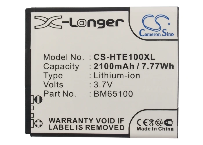 Cameron Sino High Quality 2100mAh Battery 35H00213-00M, BM65100 for HTC 0PCV200, 0PO100, 603e, A11, CSN,Desire 320, HTC0PCV1AVMU
Cameron Sino High Quality 2100mAh Battery 35H00213-00M, BM65100 for HTC 0PCV200, 0PO100, 603e, A11, CSN,Desire 320, HTC0PCV1AVMU