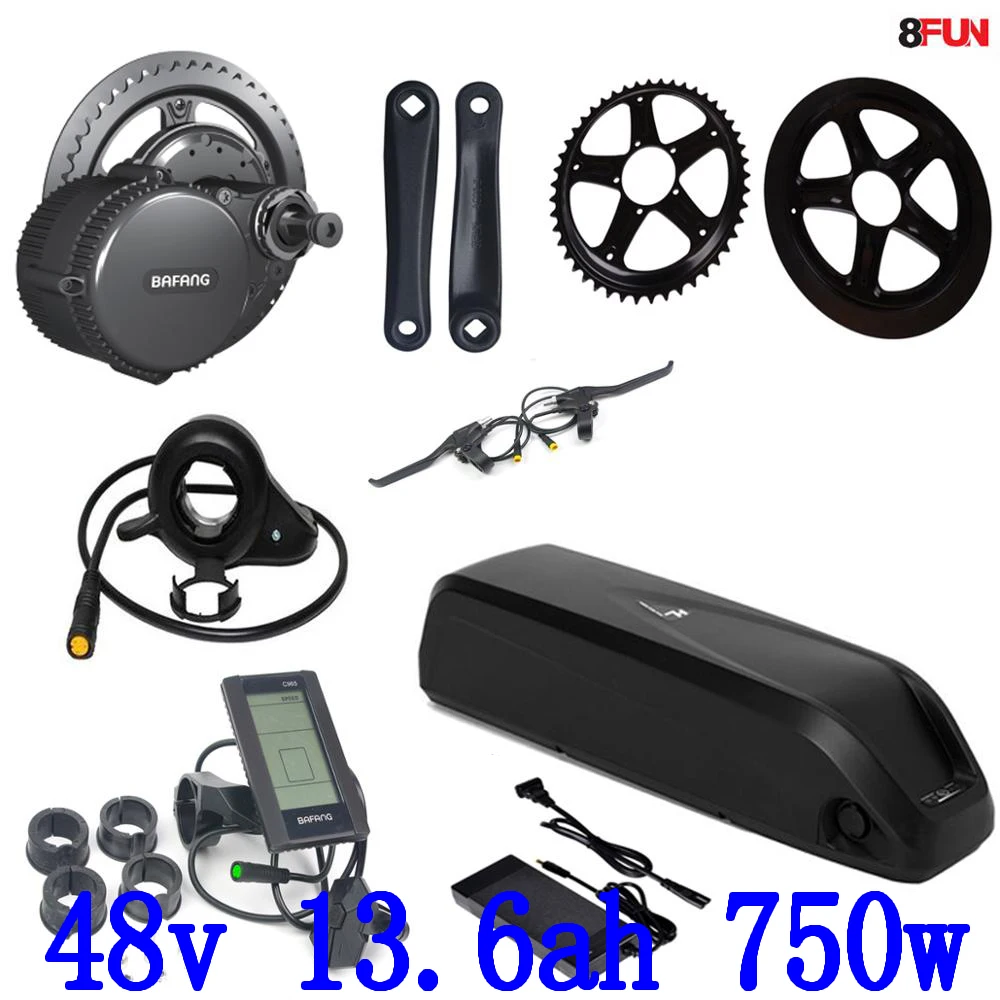 BBS02B BBS02 Bafang 48V 750W mid drive electric motor kit+48v 12ah Lithium Electric Bike Battery use LG cell with charger
BBS02B BBS02 Bafang 48V 750W mid drive electric motor kit+48v 12ah Lithium Electric Bike Battery use LG cell with charger