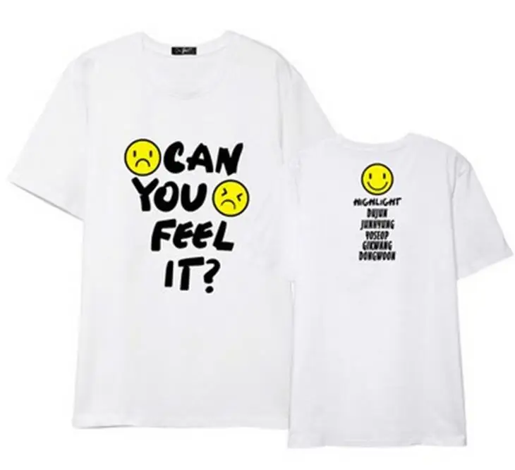 New arrival kpop highlight can you feel it concert same all member names printing o neck short sleeve t shirt t-shirt
New arrival kpop highlight can you feel it concert same all member names printing o neck short sleeve t shirt t-shirt