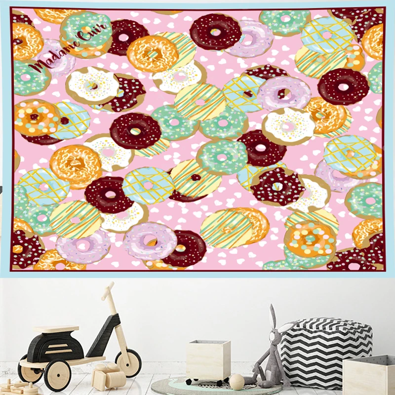 Nordic Style Sweet Donut kids room wall towel cute dessert Tapestry pink Yoga Mat Wall Hanging beach tapestry home decor
Nordic Style Sweet Donut kids room wall towel cute dessert Tapestry pink Yoga Mat Wall Hanging beach tapestry home decor