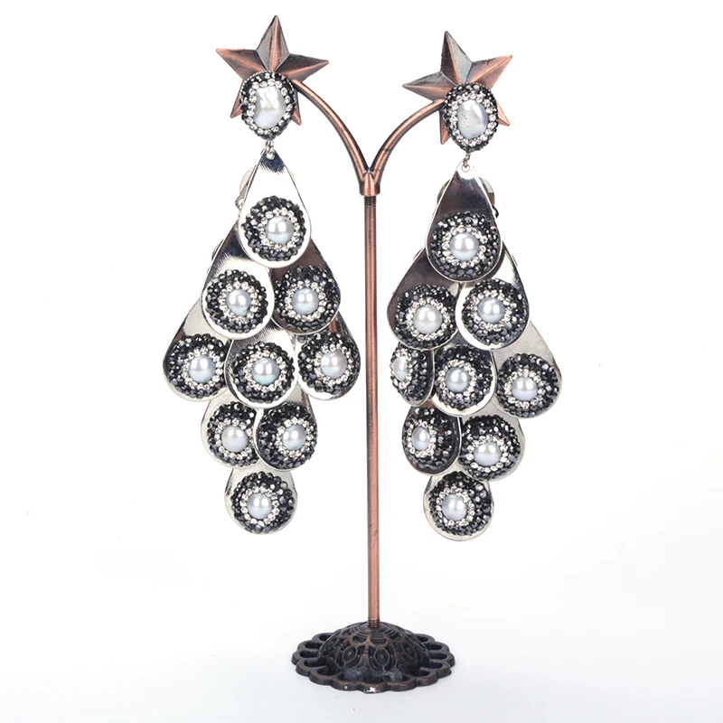 Rhinestone Pearl Drop Dangle Earrings For Women 2018 New Design Wholesale Popular Trendy Charm Jewelry Bijoux Femanino
Rhinestone Pearl Drop Dangle Earrings For Women 2018 New Design Wholesale Popular Trendy Charm Jewelry Bijoux Femanino