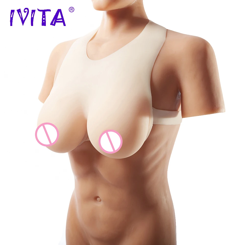 

IVITA 3200g Realistic Silicone Breast Forms Fake Boobs For Crossdresser Enhancer Silicone Breasts Transgender Drag Queen Shemale