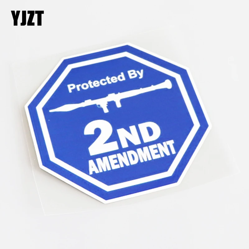 YJZT 12.7CM*12.7CM Creative Protected By 2ND Amendment PVC Car Window Sticker Decal 13-1131
YJZT 12.7CM*12.7CM Creative Protected By 2ND Amendment PVC Car Window Sticker Decal 13-1131