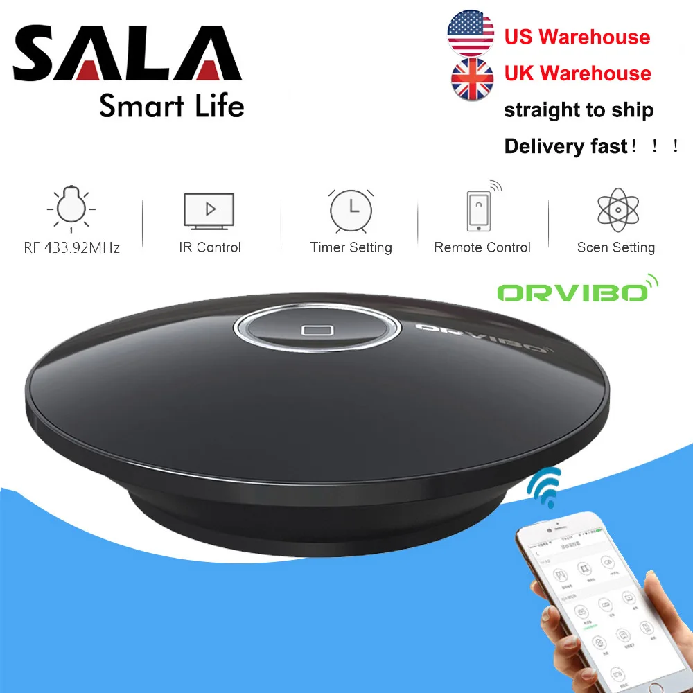 Orvibo Socket Allone Pro Universal Smart Home Automation Remote Control Wifi IR RF Controller Hub for Alexa google Assistant
Orvibo Socket Allone Pro Universal Smart Home Automation Remote Control Wifi IR RF Controller Hub for Alexa google Assistant