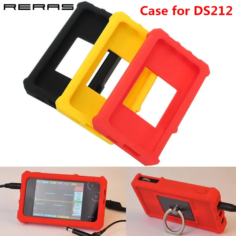 Soft Silicone Case for DS212 Mini DSO Digital Oscilloscope Protective Storage Cover Ring Stand Holder Shell Bag Red Black Yellow
Soft Silicone Case for DS212 Mini DSO Digital Oscilloscope Protective Storage Cover Ring Stand Holder Shell Bag Red Black Yellow