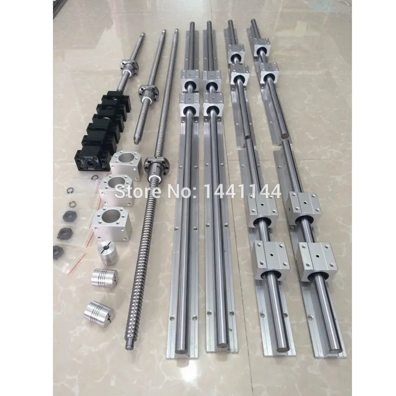 SBR16 SBR20 set Linear rail guide + SFU1605 ballscrew set + BK12/BF12 + Nut housing + Coupler CNC parts 
SBR16 SBR20 set Linear rail guide + SFU1605 ballscrew set + BK12/BF12 + Nut housing + Coupler CNC parts