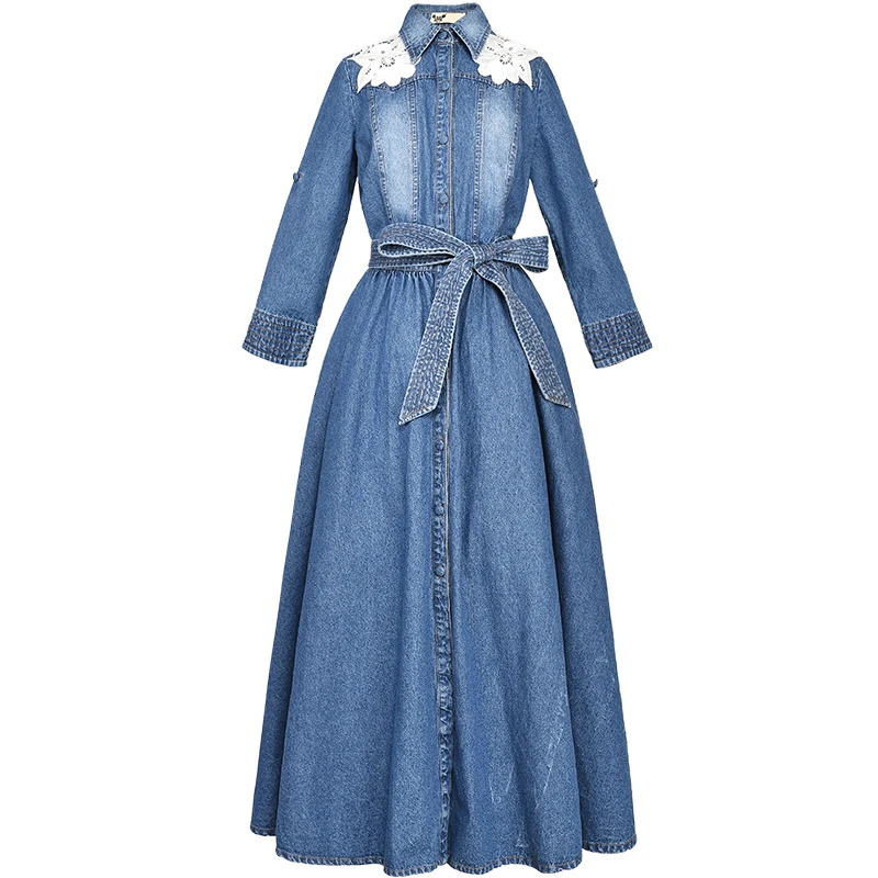 Free Shipping 2020 Boshow Women Vintage Single Breasted Denim Long Maxi Dresses Spring Autumn Wrist Sleeve Dress With Belt S-L
Free Shipping 2020 Boshow Women Vintage Single Breasted Denim Long Maxi Dresses Spring Autumn Wrist Sleeve Dress With Belt S-L
