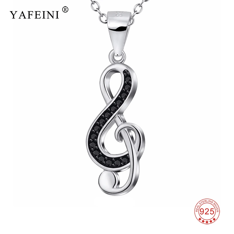 925 Sterling Silver Choker Necklaces Classic Music Note White Black Crystal Pendant Necklace Women Jewelry
925 Sterling Silver Choker Necklaces Classic Music Note White Black Crystal Pendant Necklace Women Jewelry