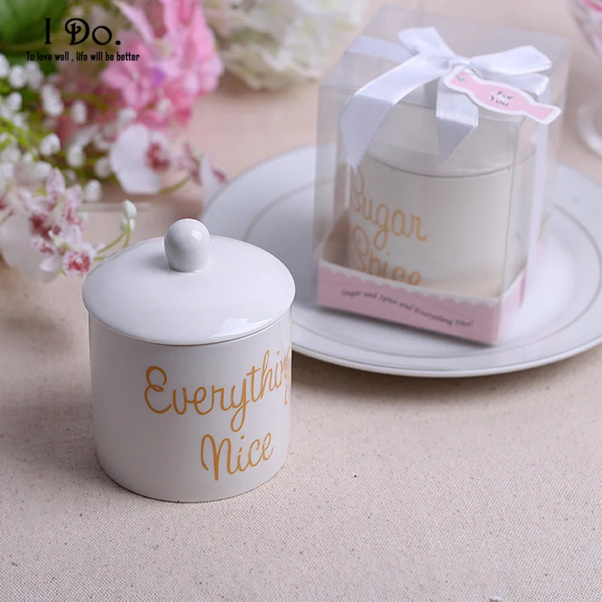 Free Shipping Ceramic Sugar & Spice Jar Wedding Favors And Gifts For Guests Souvenirs Decoration Event & Party Supplies
Free Shipping Ceramic Sugar & Spice Jar Wedding Favors And Gifts For Guests Souvenirs Decoration Event & Party Supplies