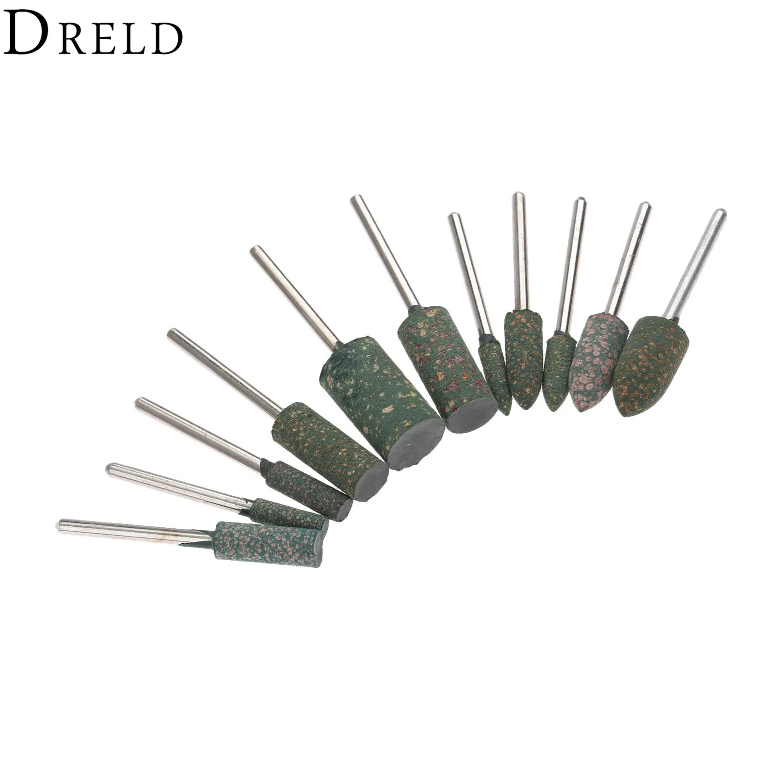 DRELD 11Pcs 3mm Shank Rubber Grinding Head Buffing Polishing Grinding Mounted Point for Metalworking Grinder Dremel Rotary Tool
DRELD 11Pcs 3mm Shank Rubber Grinding Head Buffing Polishing Grinding Mounted Point for Metalworking Grinder Dremel Rotary Tool