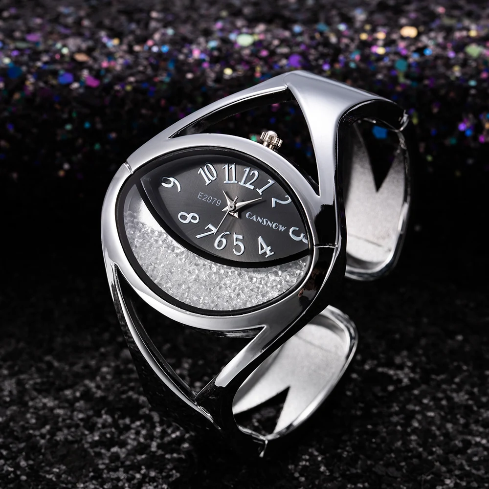 2021 новые стильные роскошные женские серебряные белые стразы браслет часы