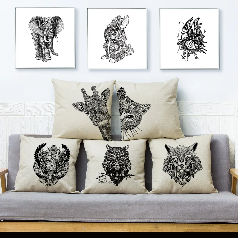 Hand Painted Animal Owl Elephant Throw Pillow Cover Cushion Cover Linen Pillow Case Sofa Home Decor Cute Animal Pillows Cases
Hand Painted Animal Owl Elephant Throw Pillow Cover Cushion Cover Linen Pillow Case Sofa Home Decor Cute Animal Pillows Cases