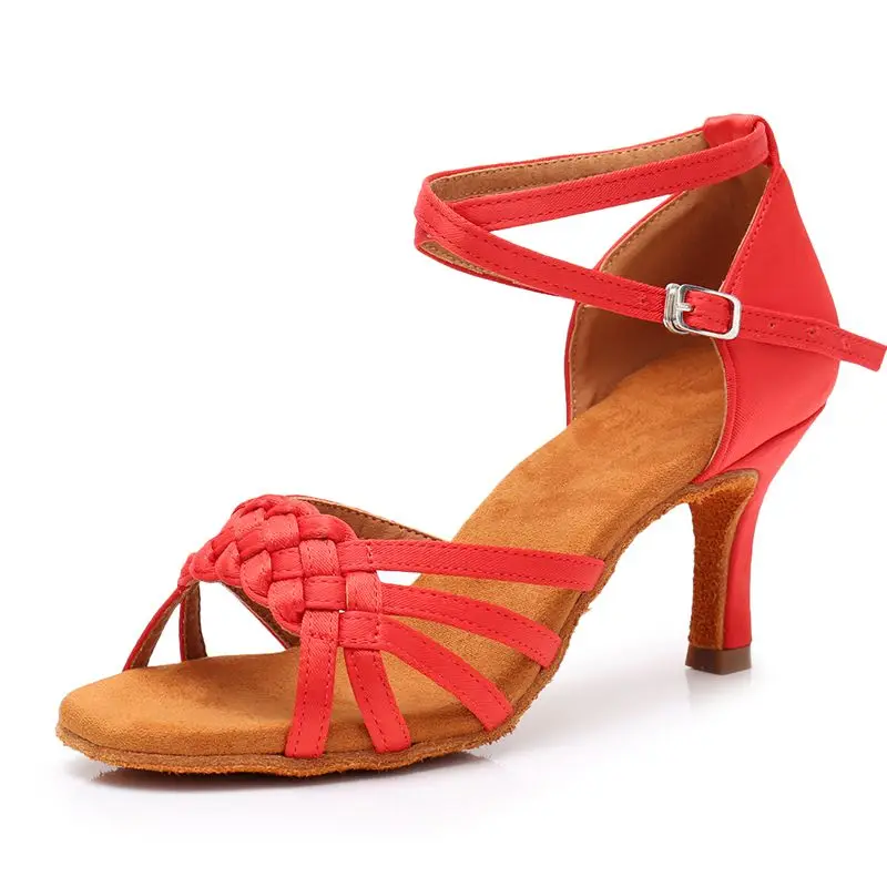 Women's Latin dance shoes female adult high-heeled performance dance shoes satin square dance dance shoes soft bottom summer
Women's Latin dance shoes female adult high-heeled performance dance shoes satin square dance dance shoes soft bottom summer
