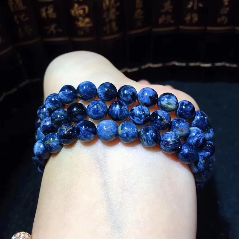 6.8mm Genuine Natural Pietersite Bracelet Namibia Blue Gemstone Stretch Healing Gift Round Beads Fashion Bracelet AAAAA
6.8mm Genuine Natural Pietersite Bracelet Namibia Blue Gemstone Stretch Healing Gift Round Beads Fashion Bracelet AAAAA