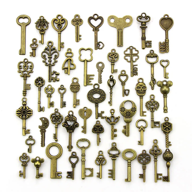 1pack/lot Antique Bronze Small Key Charms Pendants Handmade Decoration Vintage Key Charm for DIY Jewelry Making Findings
1pack/lot Antique Bronze Small Key Charms Pendants Handmade Decoration Vintage Key Charm for DIY Jewelry Making Findings