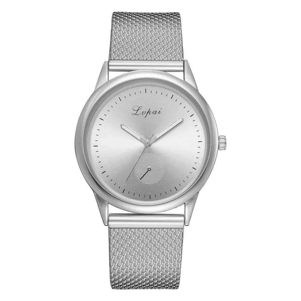 LVPAI Унисекс модные часы для мужчин и женщин кварцевые наручные простые черные