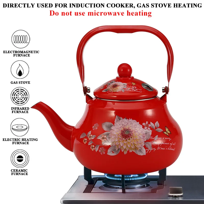 Enamel Kettle Cold Water Teapot Induction /gas Cooker Camping Kitchen Enamel Pot
Enamel Kettle Cold Water Teapot Induction /gas Cooker Camping Kitchen Enamel Pot