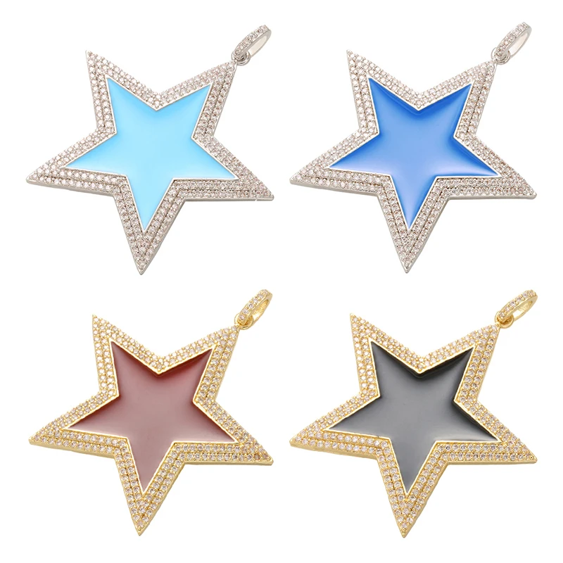 ZHUKOU High-end 45x52mm stars pendant for DIY handmade Internet celebrity earrings making accessories model:VD463
ZHUKOU High-end 45x52mm stars pendant for DIY handmade Internet celebrity earrings making accessories model:VD463