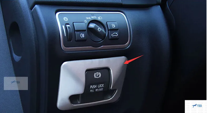 Yimaautotrims Fit For Volvo XC60 S60L V60 Stainless Steel Adapted Electronic Handbrake Cover Trims 1pcs
Yimaautotrims Fit For Volvo XC60 S60L V60 Stainless Steel Adapted Electronic Handbrake Cover Trims 1pcs