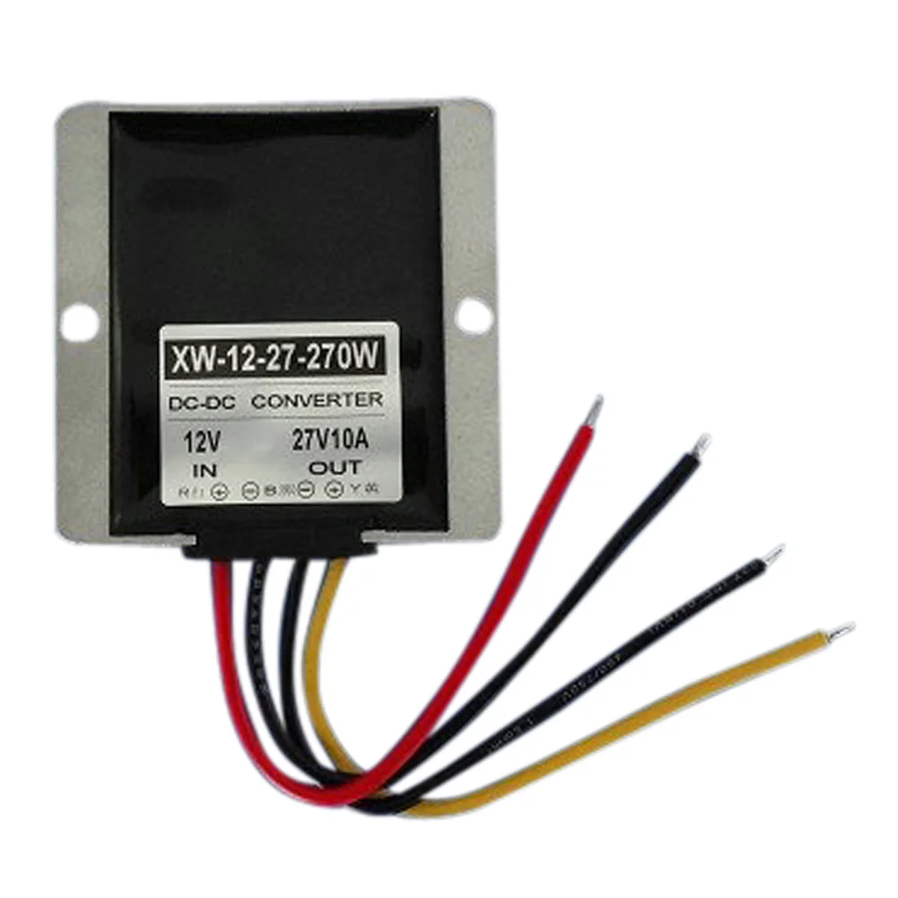 Алюминиевый сплав Высокое качество DC 12V Шаг до 27V 10A 270W блок питания конвертер