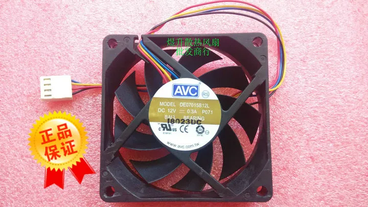 Фото AVC 7015 DE07015B12L DC12V 0.30A двойной шариковый Процессор охлаждения 7 см вентилятор - купить