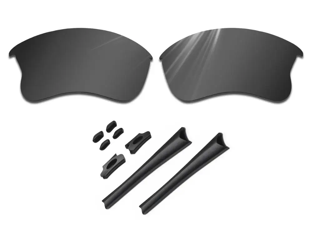 Glintbay 100% Precise-Fit Advanced Black Replacement Lenses and Black Rubber kit for Oakley Flak Jacket XLJ Sunglasses
Glintbay 100% Precise-Fit Advanced Black Replacement Lenses and Black Rubber kit for Oakley Flak Jacket XLJ Sunglasses