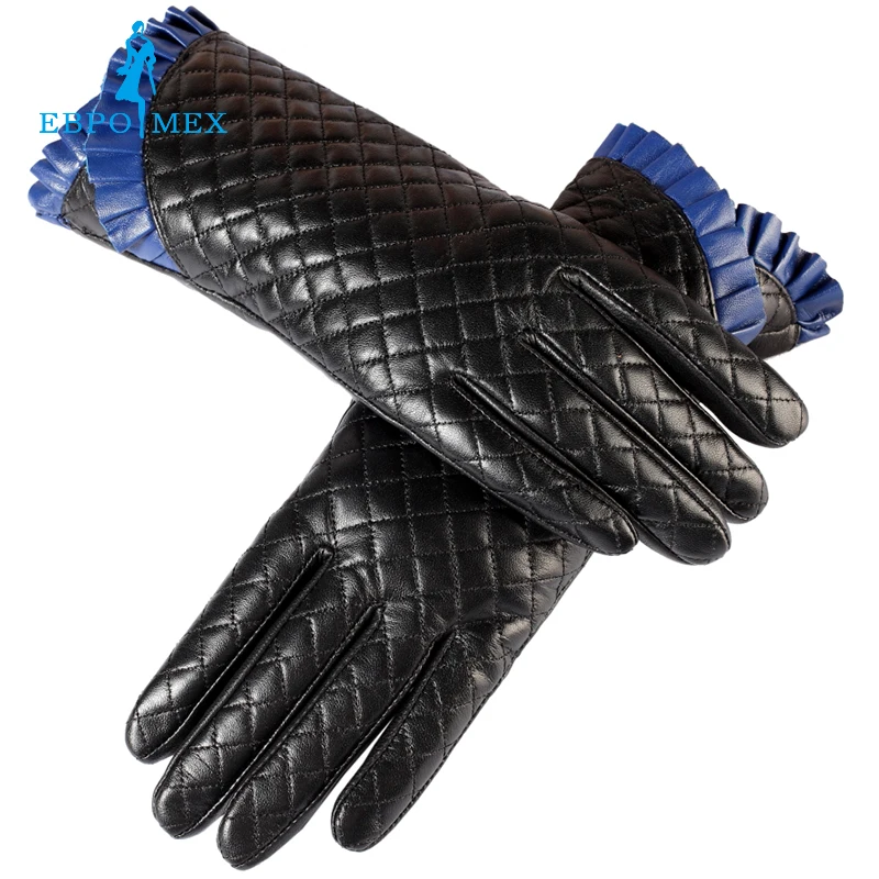 Womens gloves,Wrist mouth blue lace,Genuine Leather,Cotton,Adult black leather gloves,Ladies gloves,Female gloves,Free shipping
Womens gloves,Wrist mouth blue lace,Genuine Leather,Cotton,Adult black leather gloves,Ladies gloves,Female gloves,Free shipping