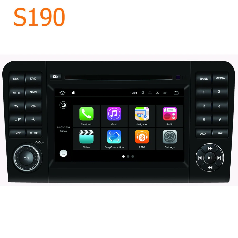 Фото Дорога Топ winca S190 Android 7.1 Системы автомобиля GPS dvd плеер автомагнитолы для Mercedes Benz ML