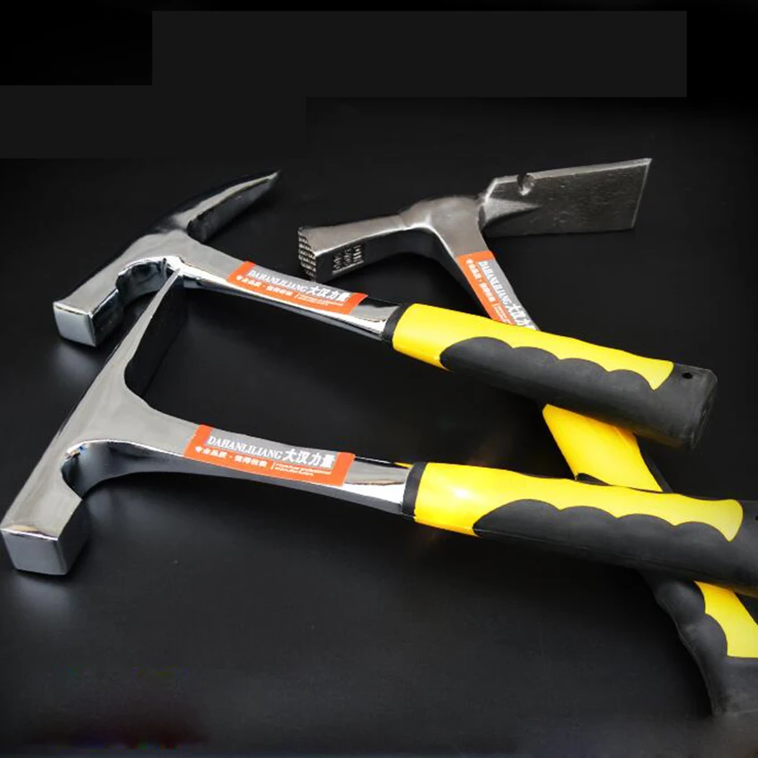 Sharp Mouth Geological Hammer Mine Exploration Survey Multifuctional Hand Tool Durable Rock Pick Geology Tool With Rubber Handle
Sharp Mouth Geological Hammer Mine Exploration Survey Multifuctional Hand Tool Durable Rock Pick Geology Tool With Rubber Handle