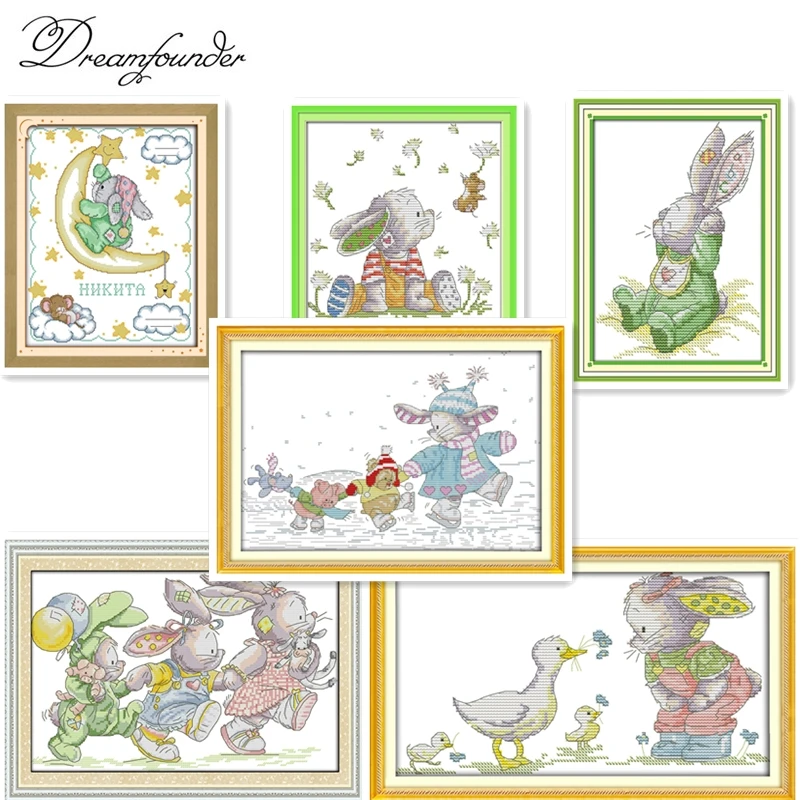 The lovely rabbits (3) cross stitch kits cartoon 14ct 11ct embroidery patterns sewing kit DIY handmade needlework decor plus
The lovely rabbits (3) cross stitch kits cartoon 14ct 11ct embroidery patterns sewing kit DIY handmade needlework decor plus