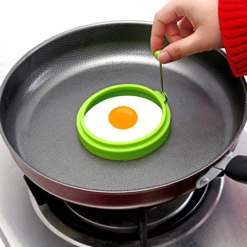 Силиконовые кольца яйцо круглый антипригарная форма для жарки яиц в виде выпечки