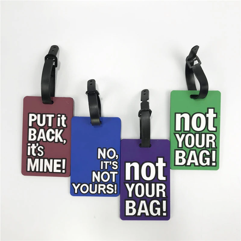 Оригинальные аксессуары для путешествий с надписью Not Your Bag бирки багажа модные