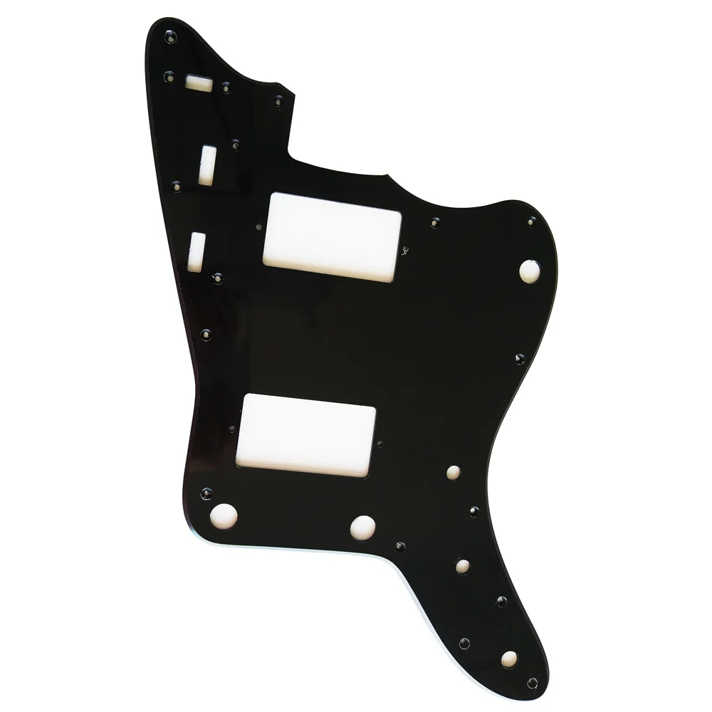 Pleroo Custom Guitar pickgaurd-для японской Jazzmaster Pickguard с PAF Humbucker 1ply Black | Спорт и развлечения
