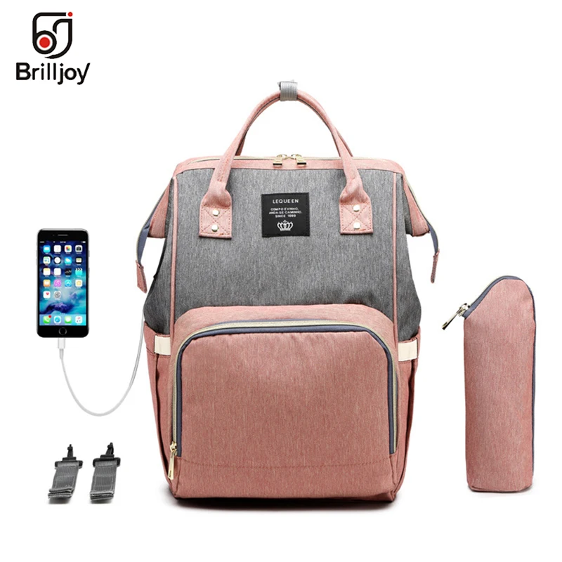 Сумка Brlljoy для мам вместительная водонепроницаемая сумка детских подгузников с