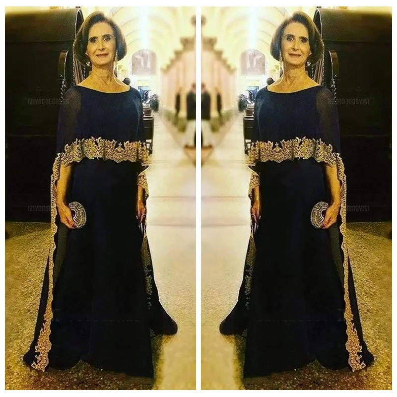 2019 Modest Dark Navy Slim Mother Dresses With Gold Lace Appliques Long Formal Bride's Mother Maxi Party Gowns Cheap Vestidos
2019 Modest Dark Navy Slim Mother Dresses With Gold Lace Appliques Long Formal Bride's Mother Maxi Party Gowns Cheap Vestidos