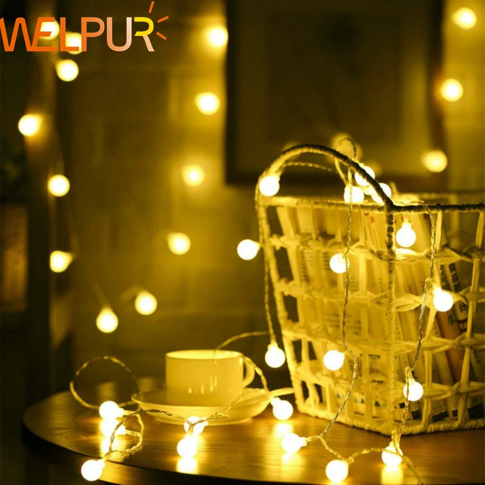 Ball Battery 2M 5M 10M 4.5V Outdoor Multicolor LED String Lights Christmas Lights Holiday Wedding party decoration Luces LED
Ball Battery 2M 5M 10M 4.5V Outdoor Multicolor LED String Lights Christmas Lights Holiday Wedding party decoration Luces LED
