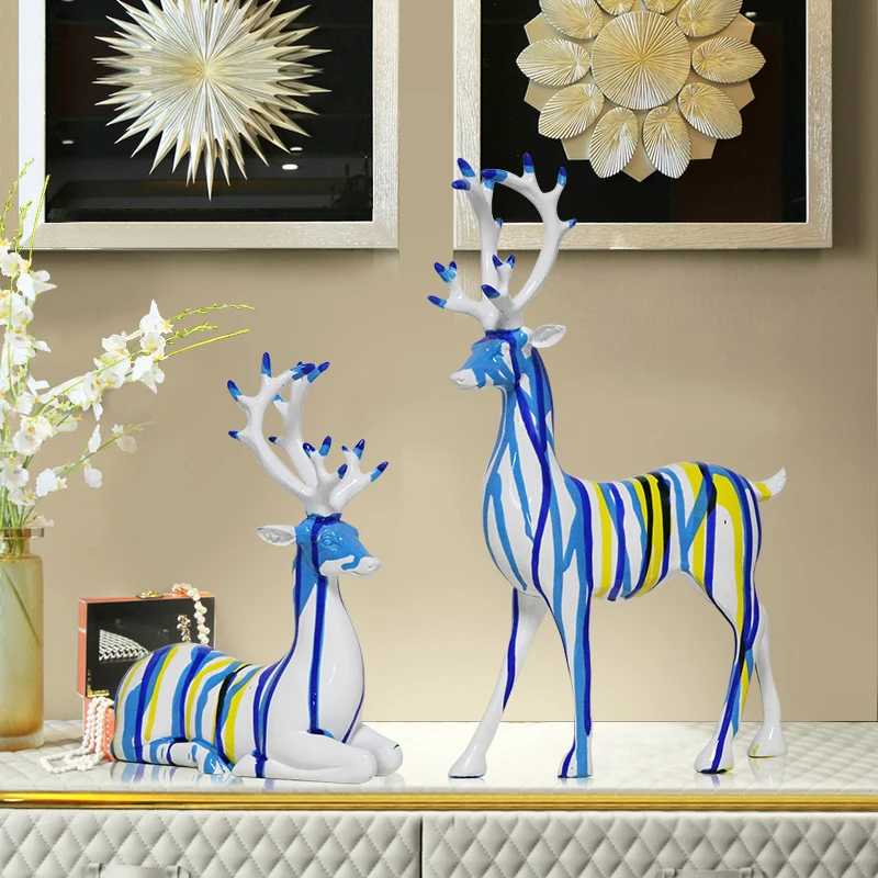 Nordic resin deer ornaments creative home porch living room decoration statue study wine cabinet decorations furnishings crafts
Nordic resin deer ornaments creative home porch living room decoration statue study wine cabinet decorations furnishings crafts