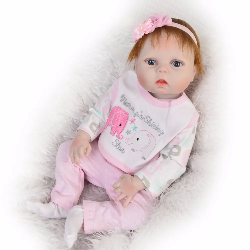 Silicone vinyl Reborn Baby Menina Alive 22'' round facetoddler Baby Bonecas girl kid bebe doll girls Beautiful DIY doll toys gif
Silicone vinyl Reborn Baby Menina Alive 22'' round facetoddler Baby Bonecas girl kid bebe doll girls Beautiful DIY doll toys gif
