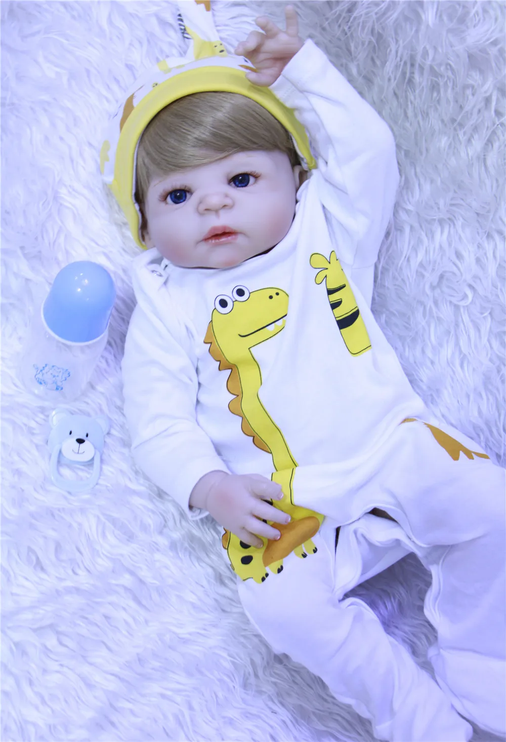 Bebe 55cm Full Body Silicone Reborn Baby boy Doll Toys Lifelike Baby-Reborn girl Doll Kids Child Birthday gift bonecas
Bebe 55cm Full Body Silicone Reborn Baby boy Doll Toys Lifelike Baby-Reborn girl Doll Kids Child Birthday gift bonecas
