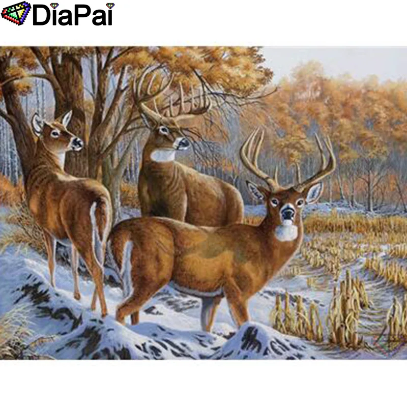 DIAPAI 100% Full Square/Round Drill 5D DIY Diamond Painting "Animal deer" Diamond Embroidery Cross Stitch 3D Decor A20949
DIAPAI 100% Full Square/Round Drill 5D DIY Diamond Painting "Animal deer" Diamond Embroidery Cross Stitch 3D Decor A20949