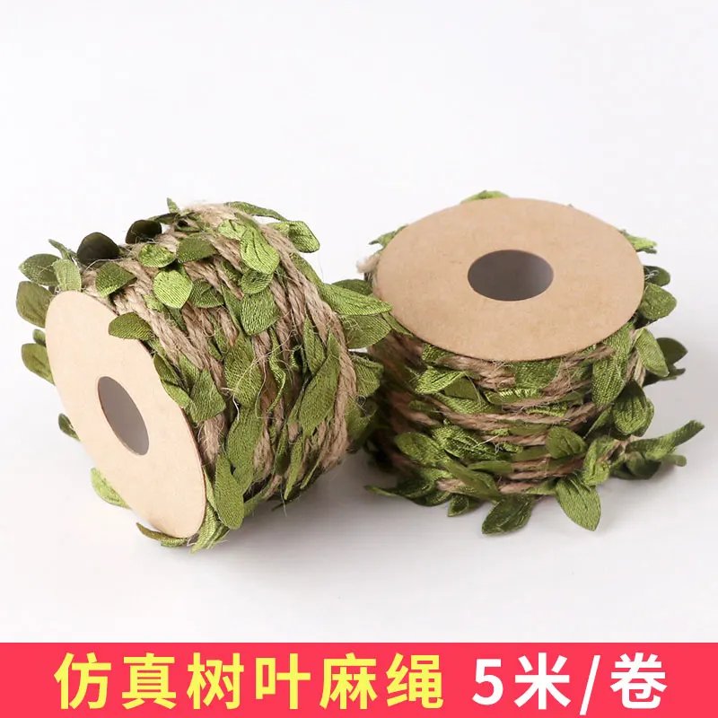 4mm imitation leaf hemp rope wax line rattan decorative material rope DIY process jute 5m hanging decorative rope
4mm imitation leaf hemp rope wax line rattan decorative material rope DIY process jute 5m hanging decorative rope