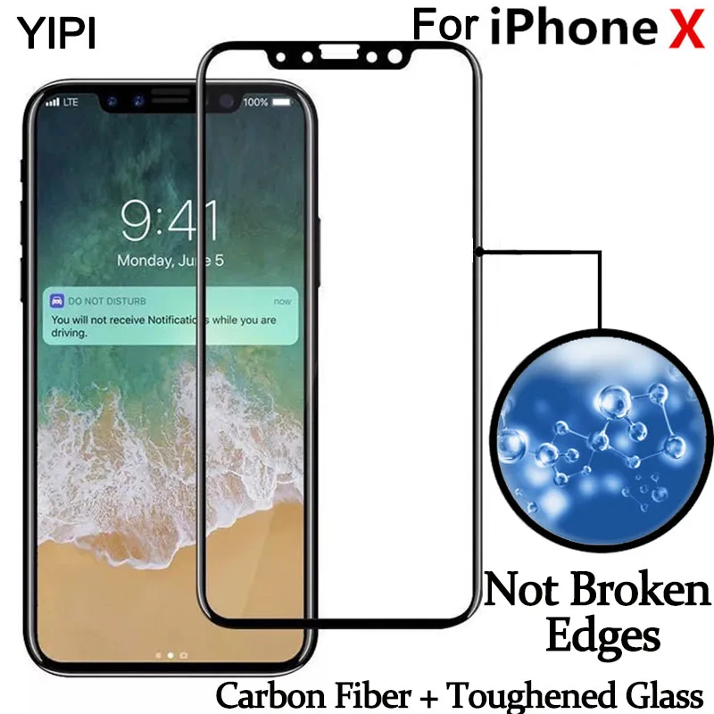 

3D изогнутый край, полное покрытие, закаленное стекло для IPhone 8 8 Plus, Премиум Защитная пленка для экрана для iphone x