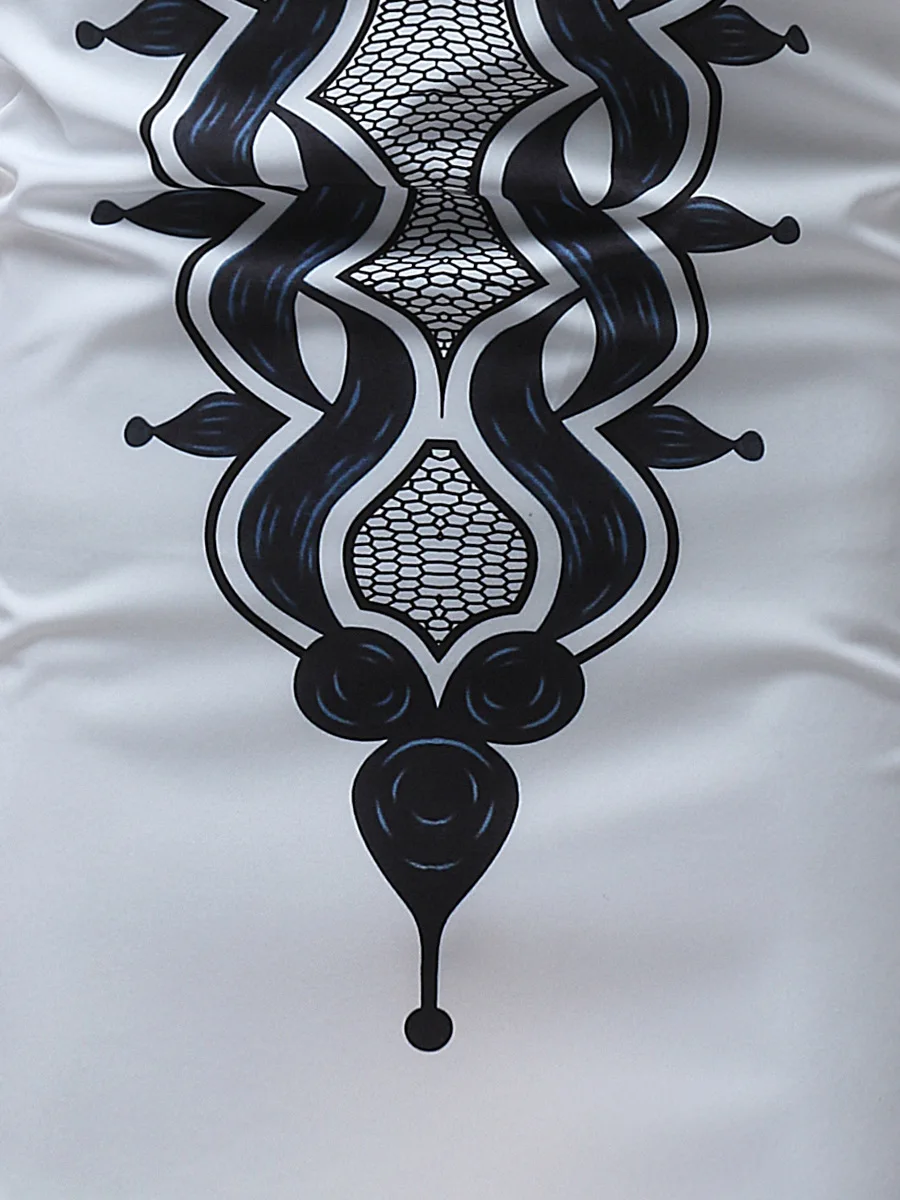 Африканская длинная рубашка Дашики новинка 2018 брендовая приталенная с длинным
