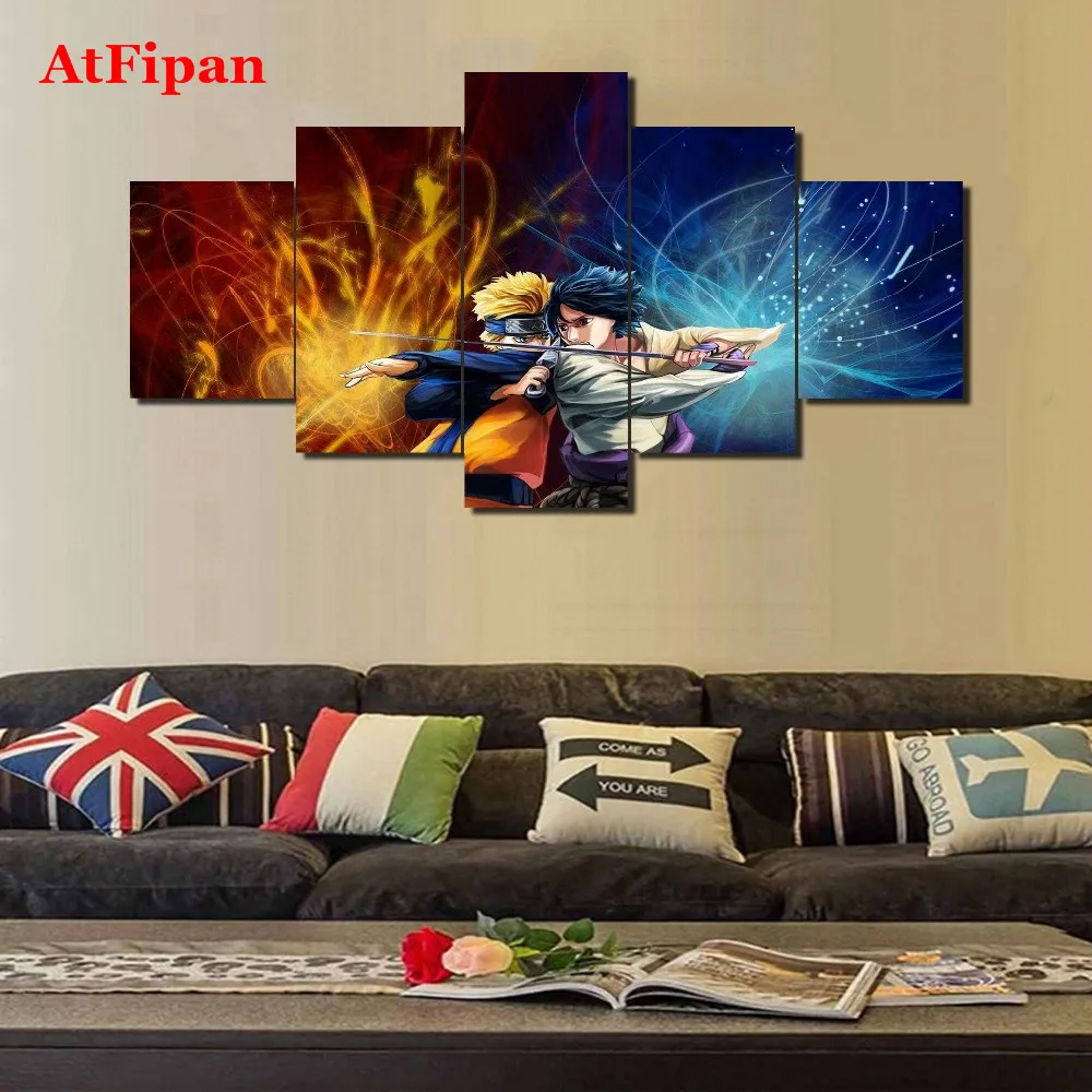 Atfipan 5 шт. модульные картинки анимация Домашний Декор некадрированный настенные