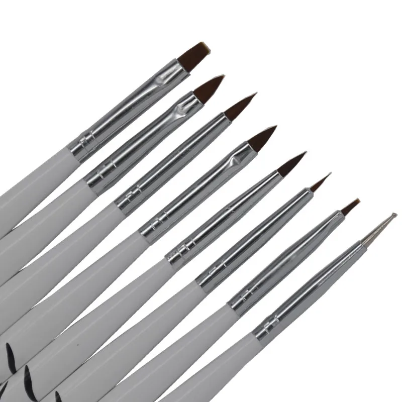 8Pcs/Pack Professional UV Gel Pen Brush Nail Art Acrylic 8 Size Flat Brush Pen Dotting Draw Paint Tool Set
8Pcs/Pack Professional UV Gel Pen Brush Nail Art Acrylic 8 Size Flat Brush Pen Dotting Draw Paint Tool Set