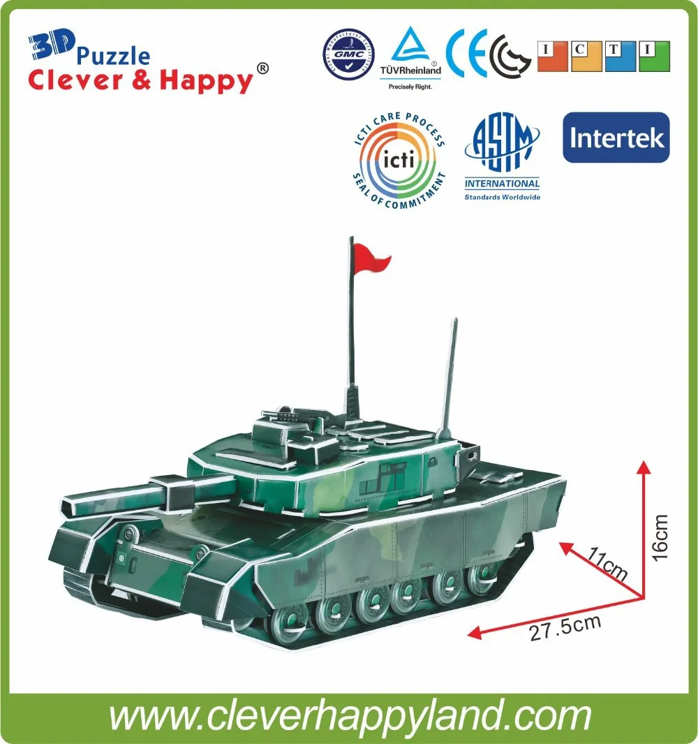 2014 new clever&happy land 3d puzzle model 90 tanks adult puzzle diy paper model games for children paper learning & education
2014 new clever&happy land 3d puzzle model 90 tanks adult puzzle diy paper model games for children paper learning & education