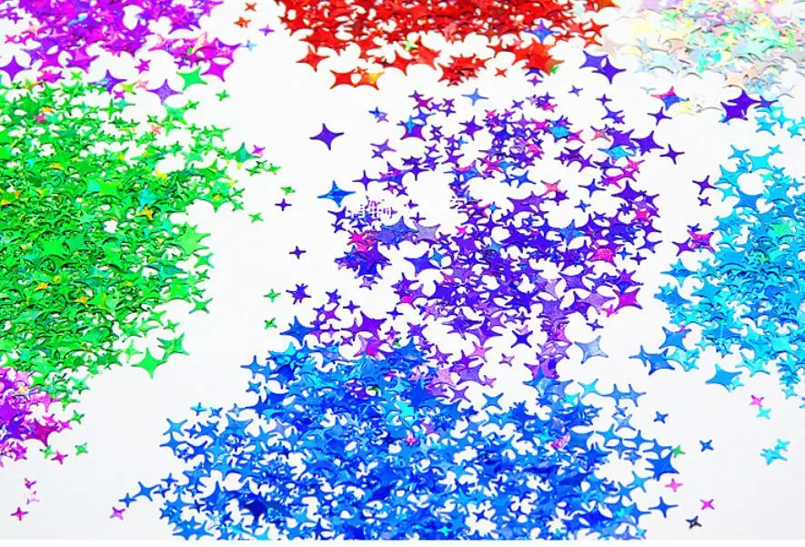 12 цветов голографические лазерные блёстки шестиугольные блестки Spangle форма для